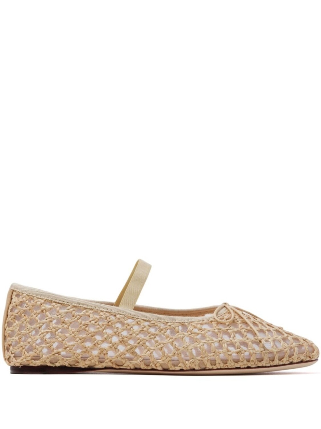 

Loeffler Randall балетки Leonie из рафии, нейтральный цвет