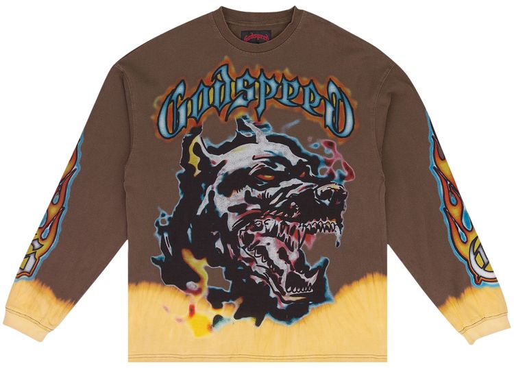 

Футболка с длинными рукавами Godspeed Off The Leash, коричневая