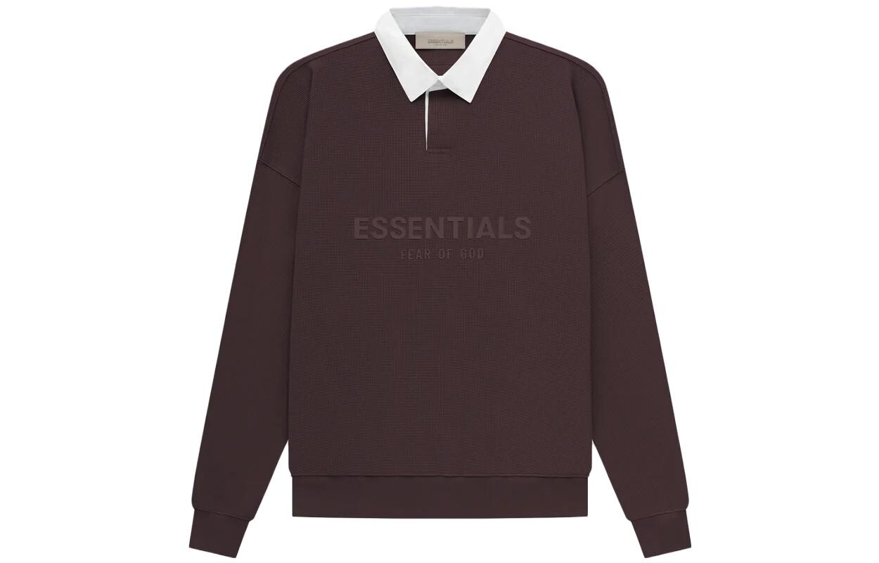 

Рубашка поло мужская сливово-фиолетовая Fear Of God Essentials, цвет Plum