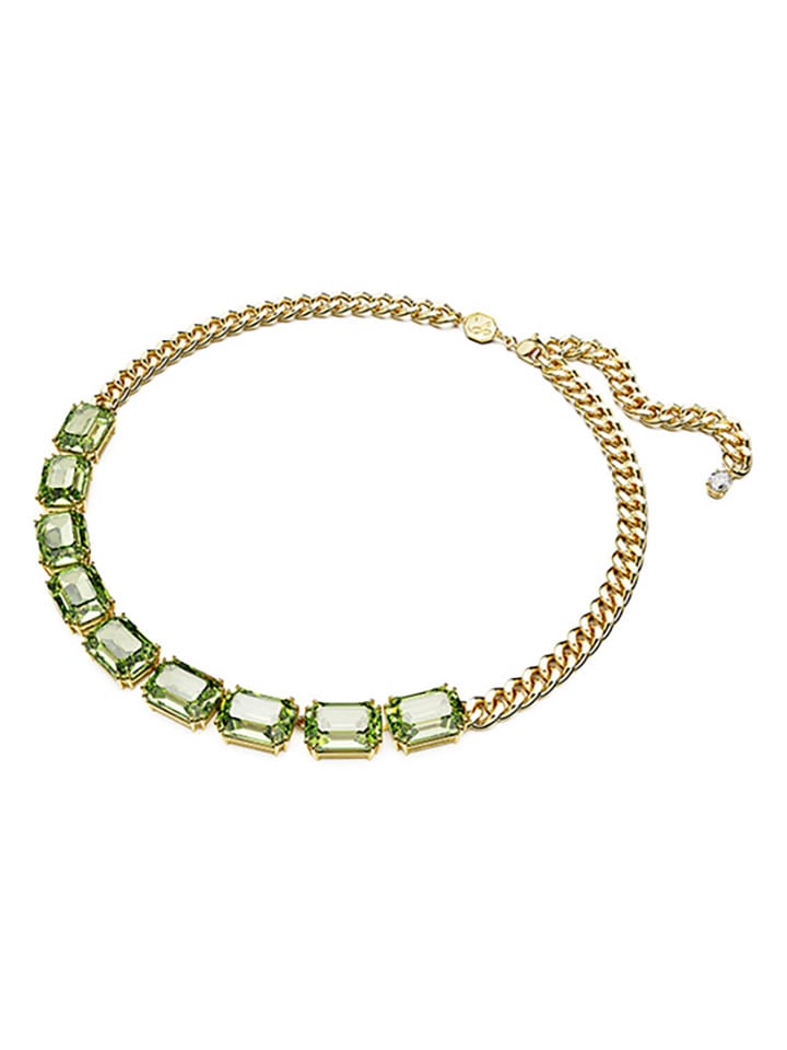 

Позолоченное колье с декоративными элементами - (Д) 45 см Swarovski