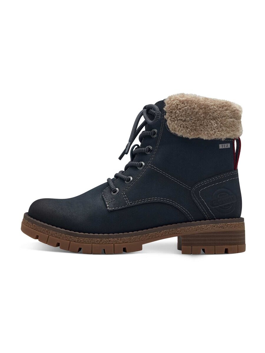 Ботильоны на шнуровке s.Oliver Lace-Up Ankle Boots, ночной синий — фото 2