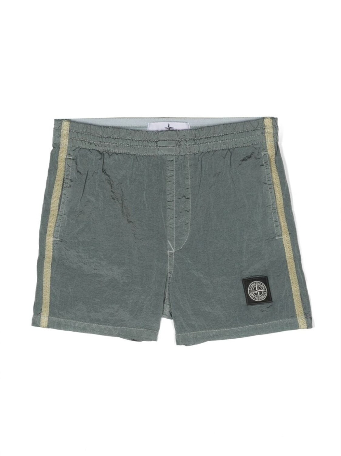 

Stone Island Junior шорты с нашивкой-логотипом, серый