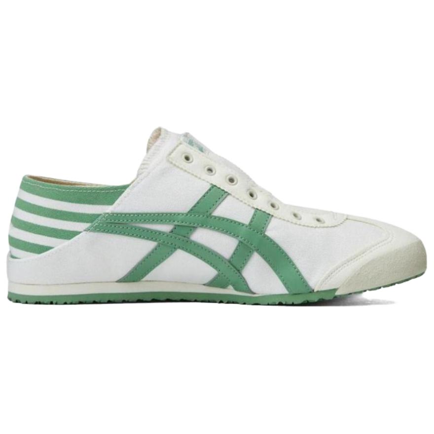 Onitsuka Tiger Мексика 66 нескользящие износостойкие низкие кеды унисекс белый зеленый, цвет White Green — фото 2