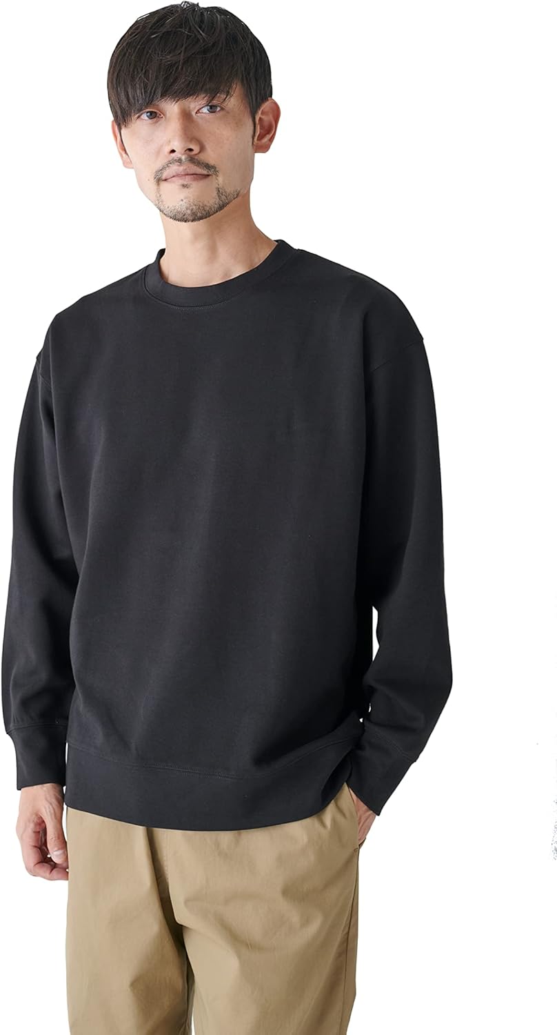 

Мужская толстовка с круглым вырезом и широким кроем Amazon Essentials, черный