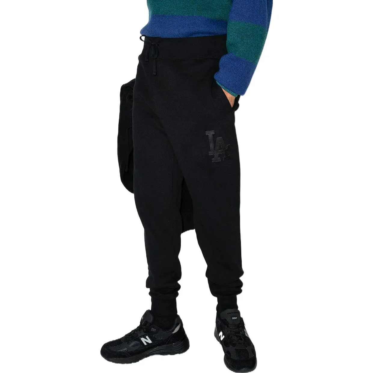 Вязаные спортивные брюки мужские Polo Ralph Lauren, черный — фото 4