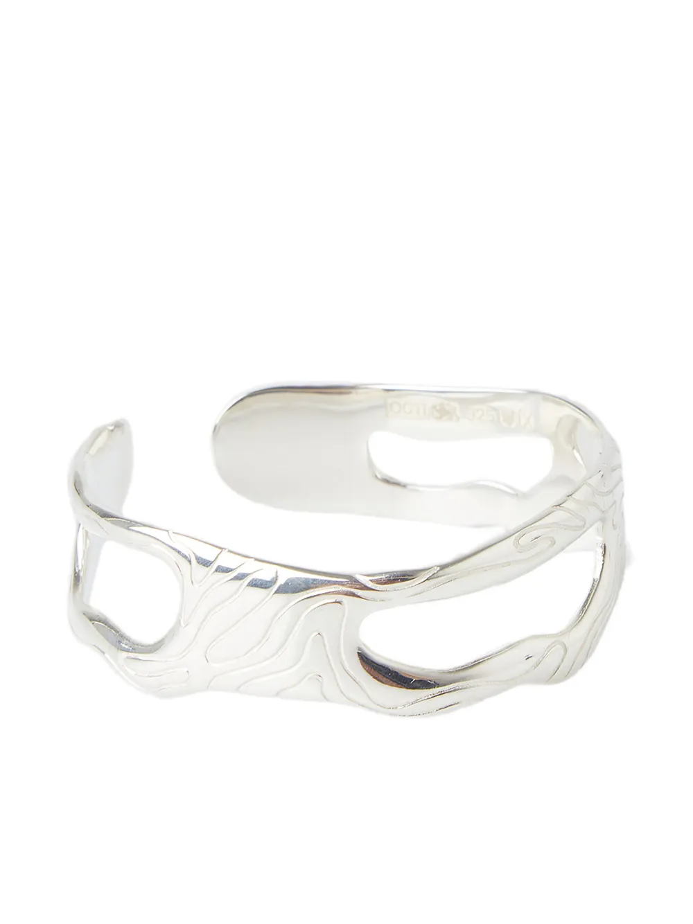 

Браслет с вырезами органической формы Octi, серебряный