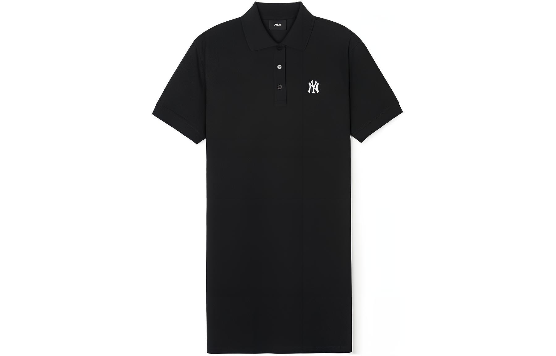 

MLB Нью-Йорк Янкиз женское черное платье с короткими рукавами