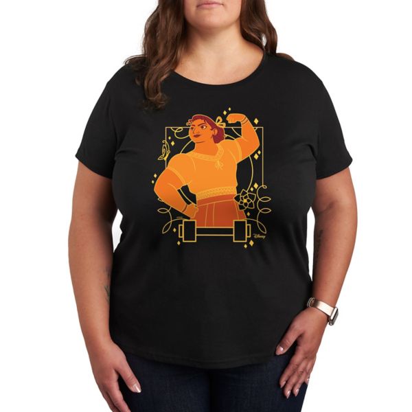 

Футболка Encanto Luisa Plus с волшебным принтом Disney, черный