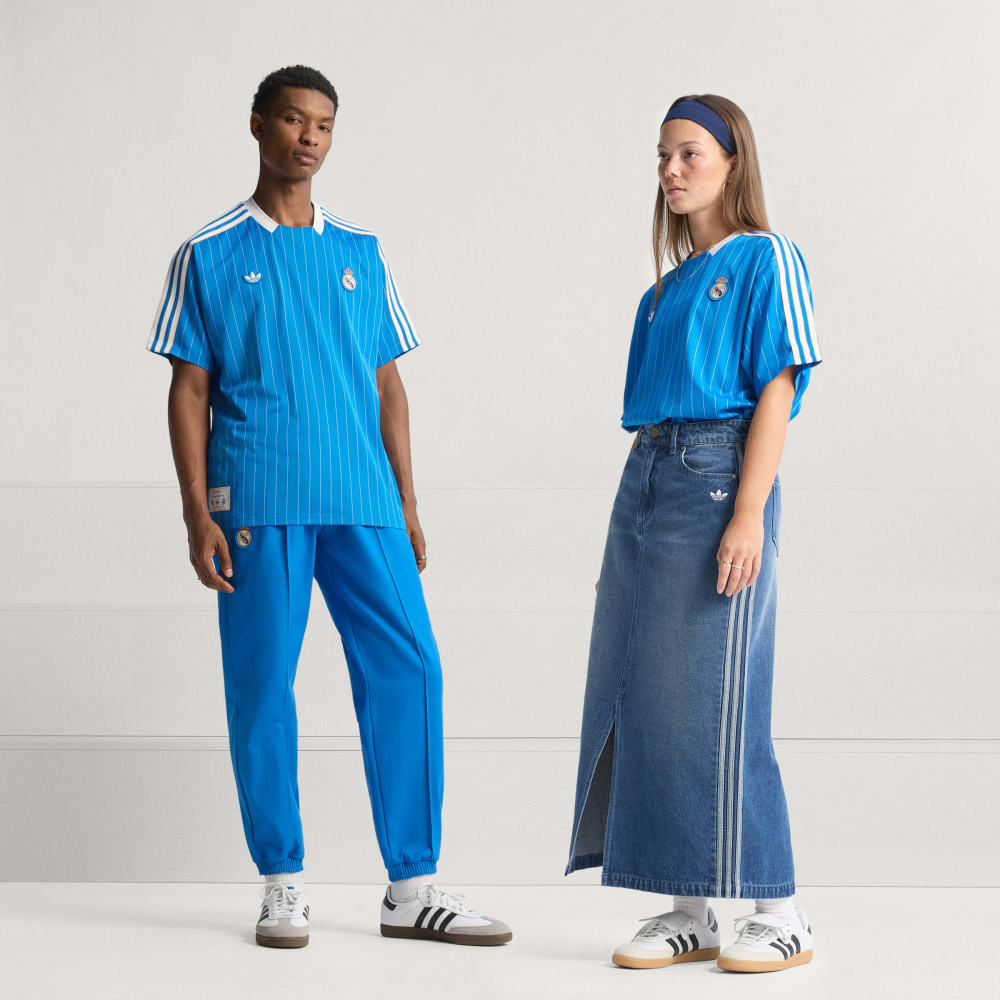 

Джерси Adidas Real Madrid Terrace Icons Jersey, цвет Blue Bird/White
