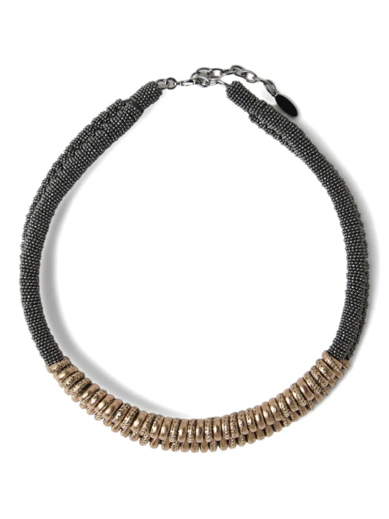 

Brunello Cucinelli чокер с декором Monili, серебряный