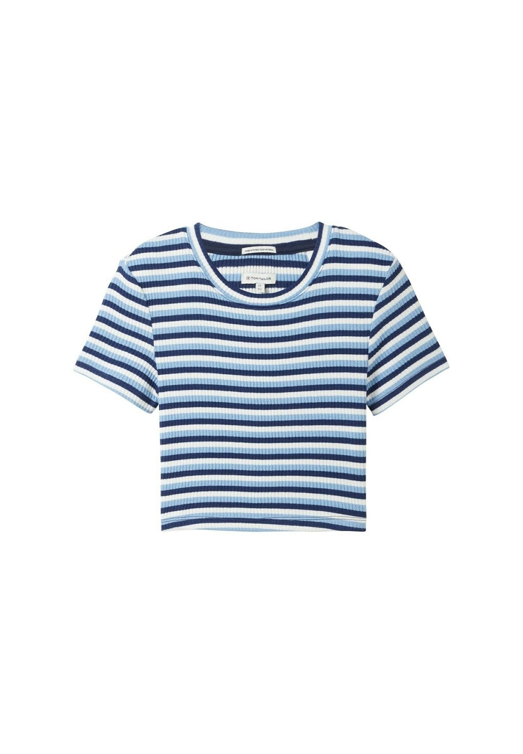 

Футболка с принтом TOM TAILOR, цвет navy middle blue white stripe