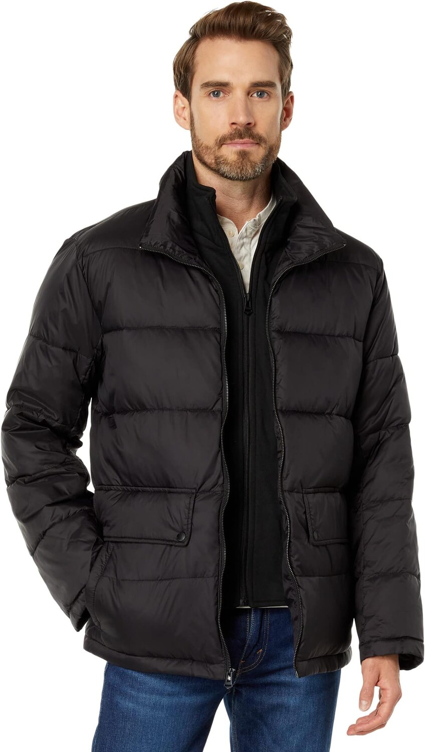 

Куртка Cole Haan Puffer Jacket with Bib, черный