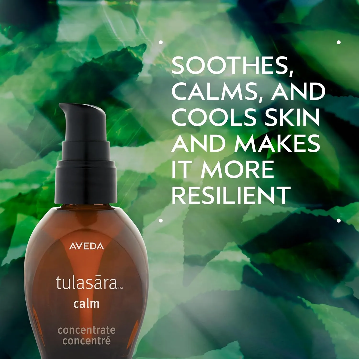 Сыворотка Aveda — Tulasara Calm Concentrate, успокаивающая от видимого покраснения, успокаивает, охлаждает, 30 мл — фото 2