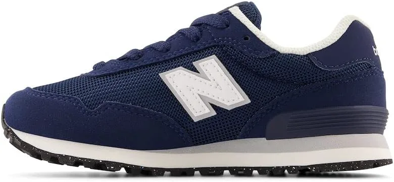 Кроссовки New Balance Kids 515 V1 на шнуровке, темно-синий/белый — фото 2