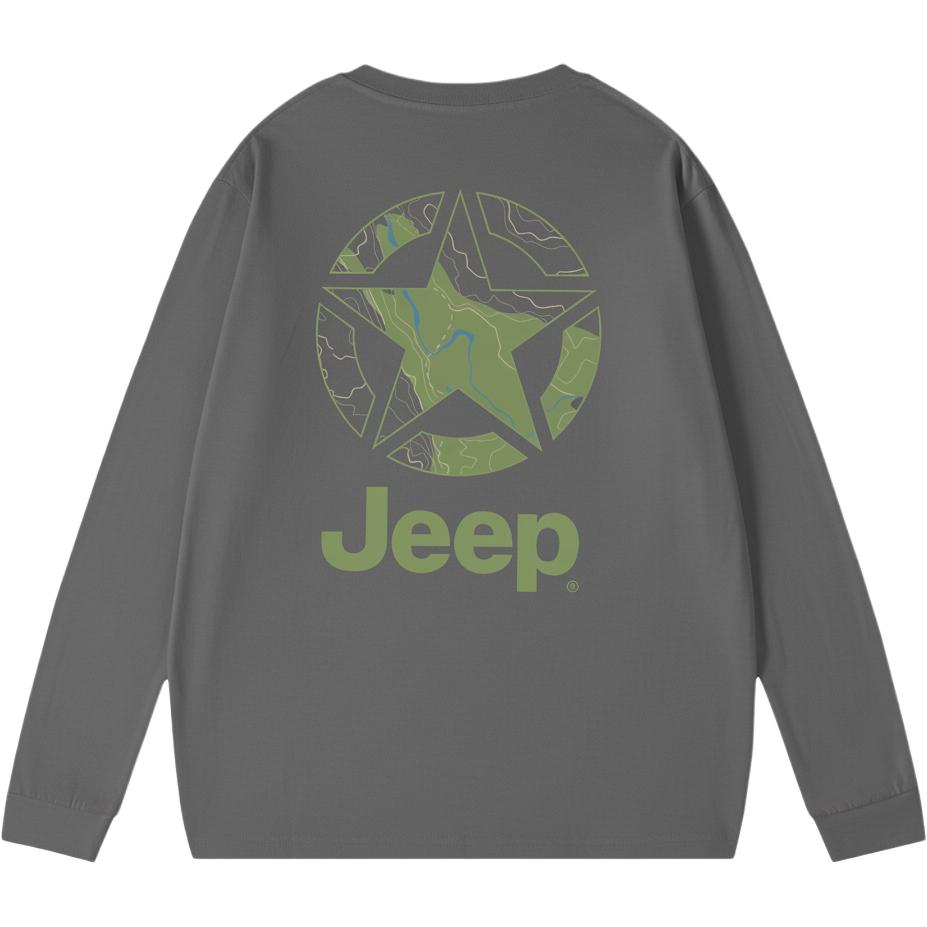 

Свитшот Unisex Crew Neck Moderate Heavyweight Jeep, темно-серый