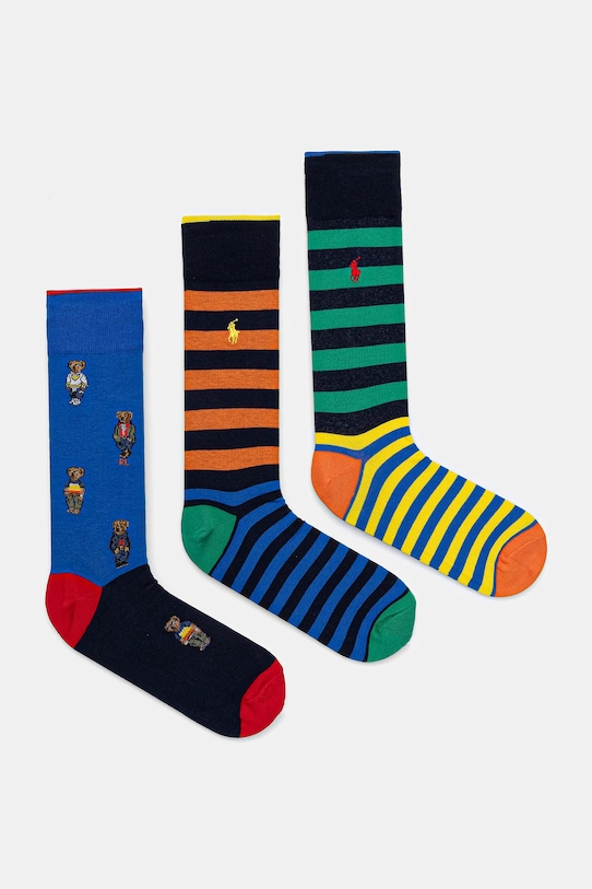 

Носки 3 пары Polo Ralph Lauren, мультиколор