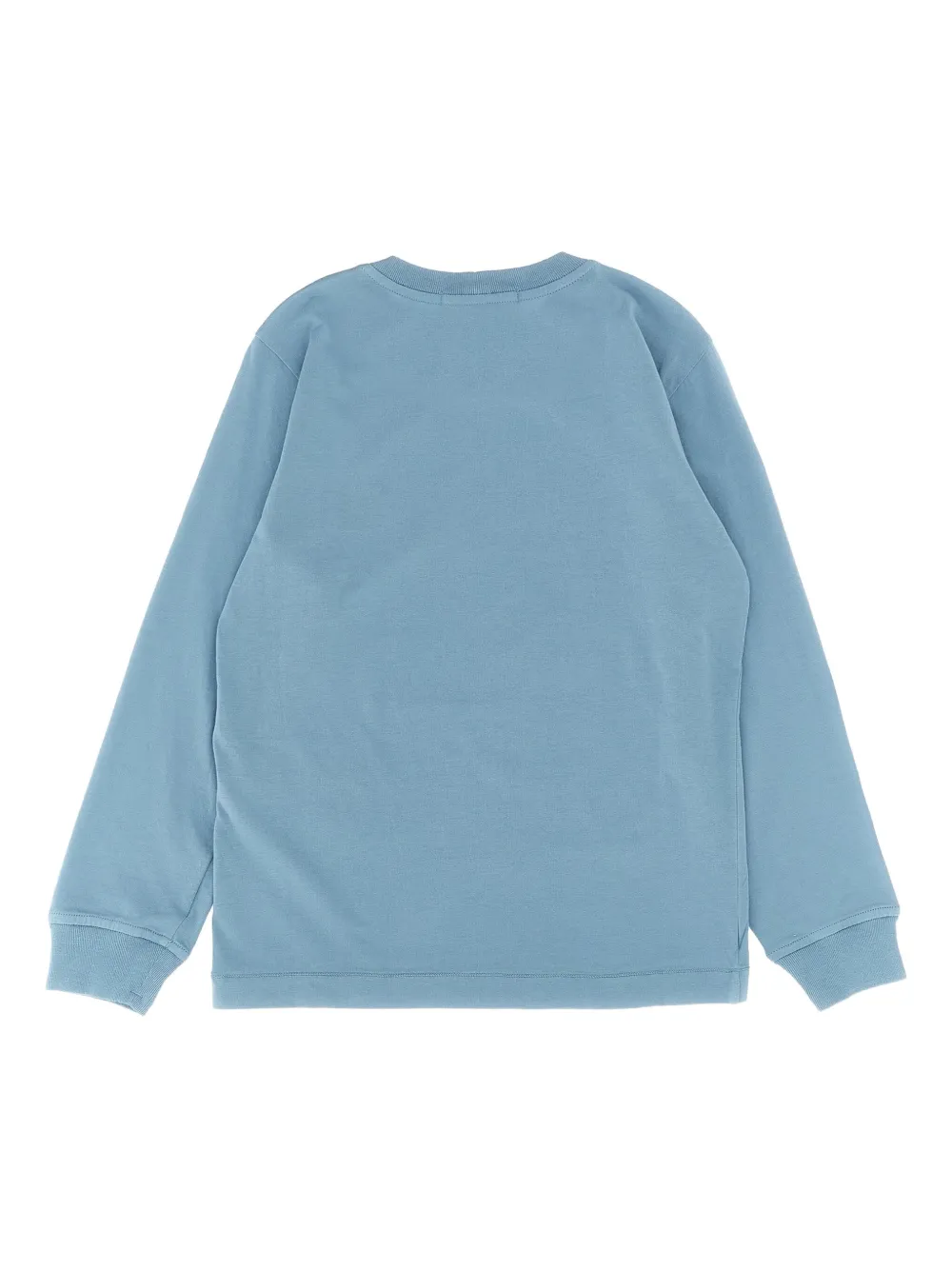 Футболка с длинными рукавами и нашивкой-логотипом Stone Island Junior, синий — фото 2