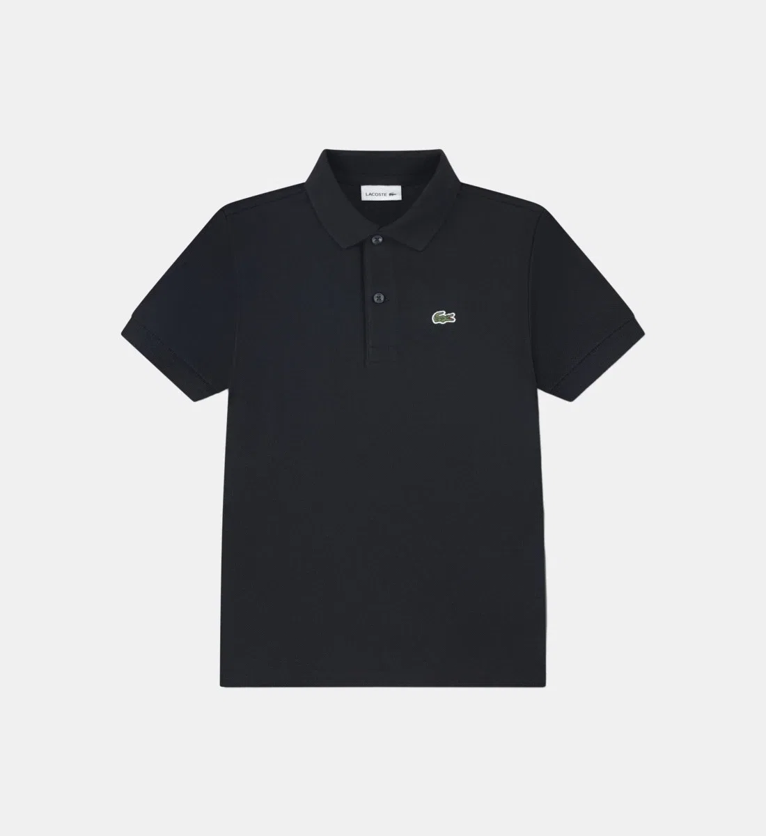 Хлопковое поло Lacoste, черный