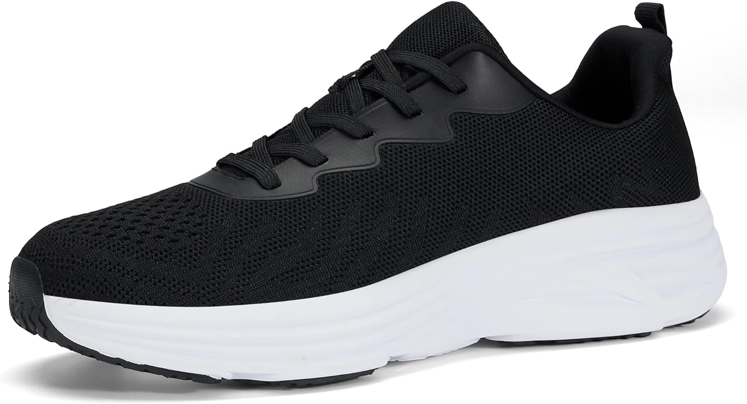 

Мужские кроссовки LCGJR на шнуровке с амортизацией, легкие дышащие прогулочные кроссовки, нескользящие спортивные модные теннисные кроссовки, черный