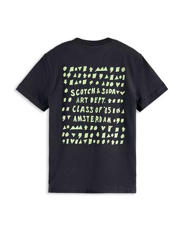 Футболка свободного кроя с рисунком - для малышей и для взрослых. Scotch & Soda, серый — фото 2
