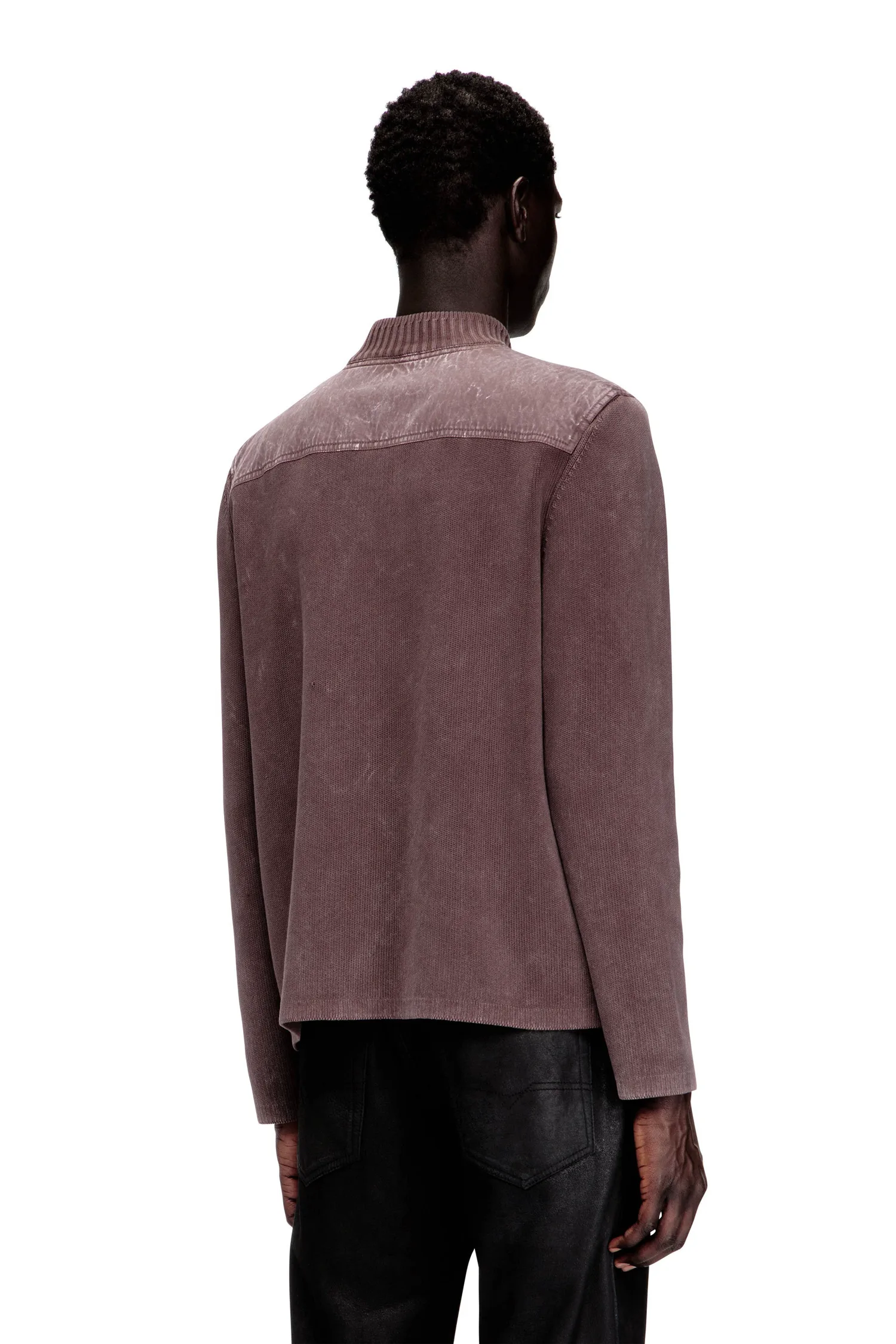 Мужская вязаная куртка на молнии K-GEROME Diesel, цвет Brown And Other Colors — фото 4