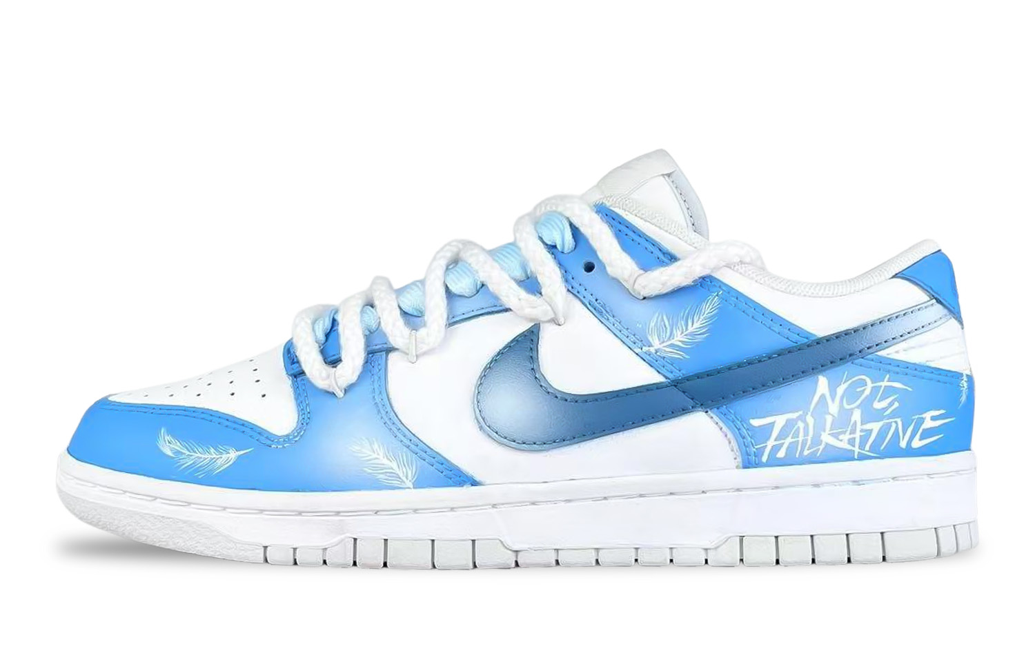 

Nike Кроссовки для скейтбординга мужские dunk enchanted blue feather легкие и дышащие низкие синий белый