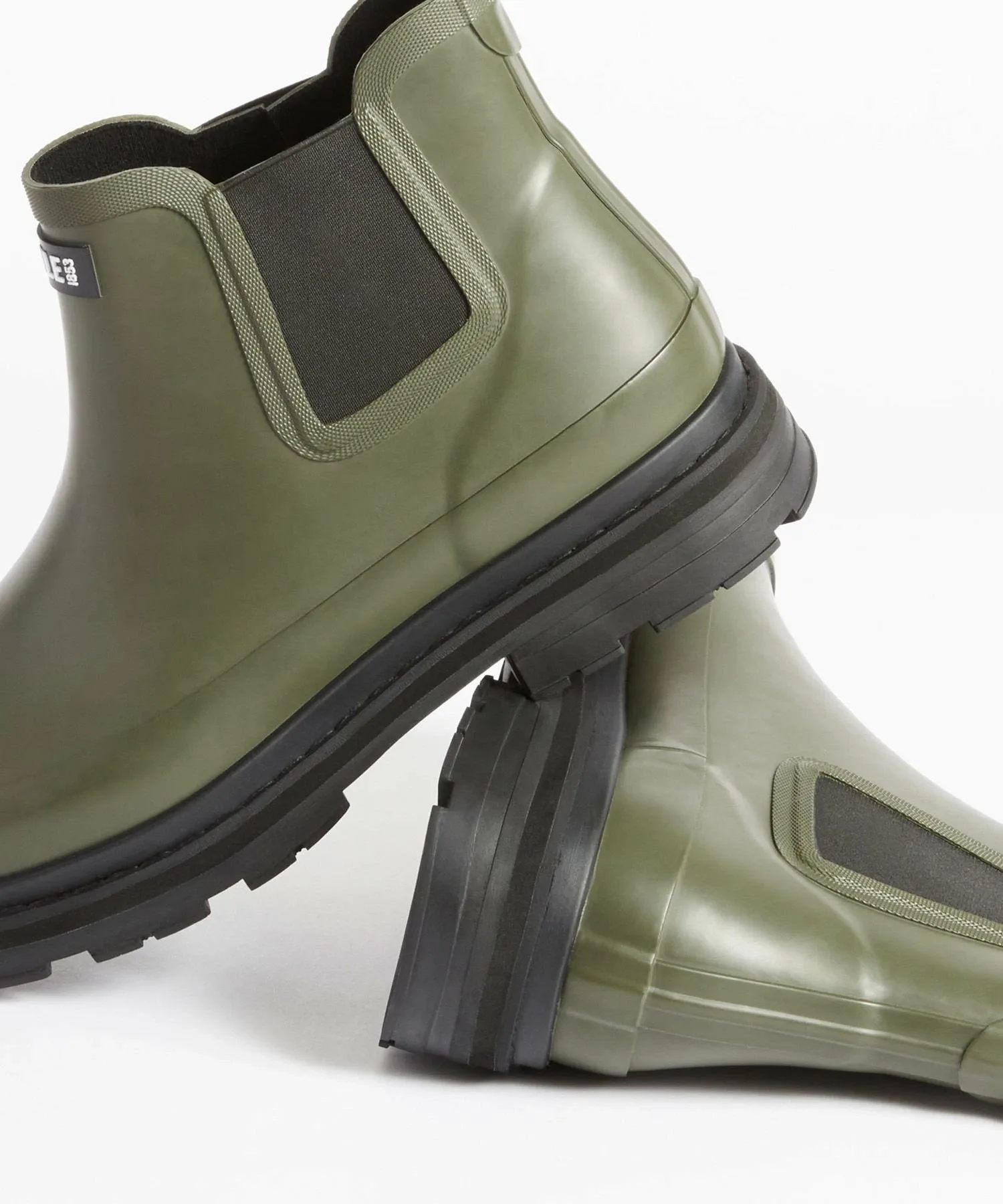 Водонепроницаемые резиновые сапоги Soft Rain M2 с толстой подошвой / сапоги челси Aigle, Moss green — фото 2