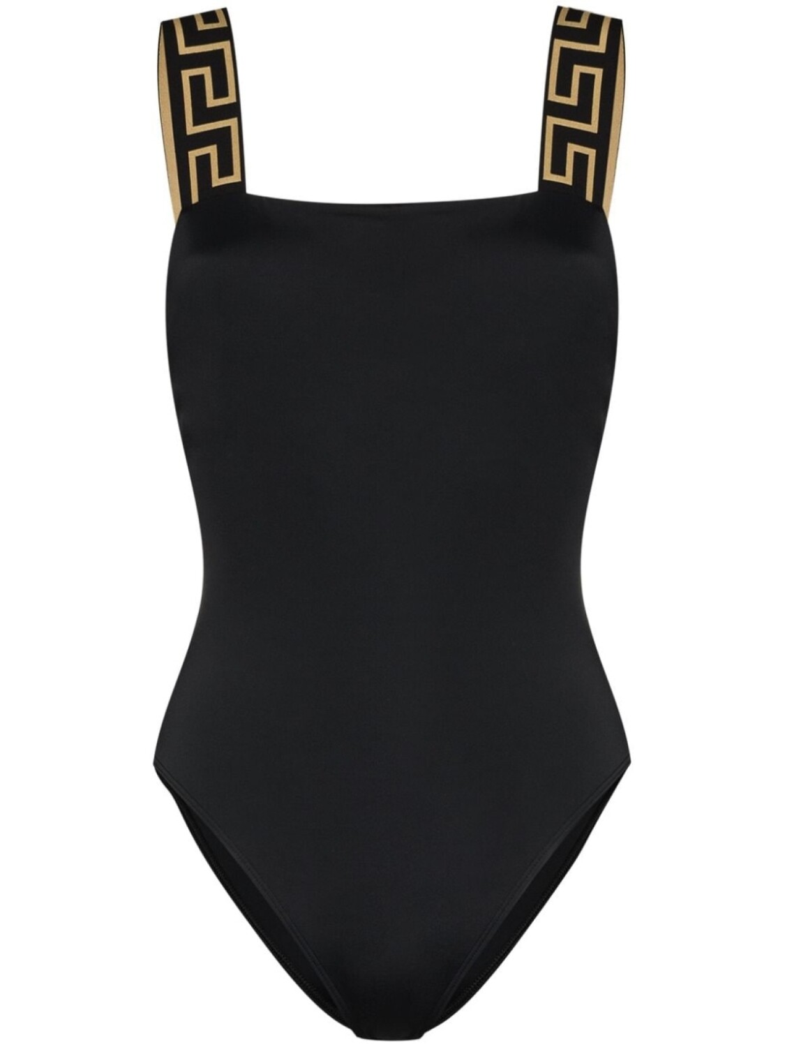 

Versace купальник с узором Greca, черный