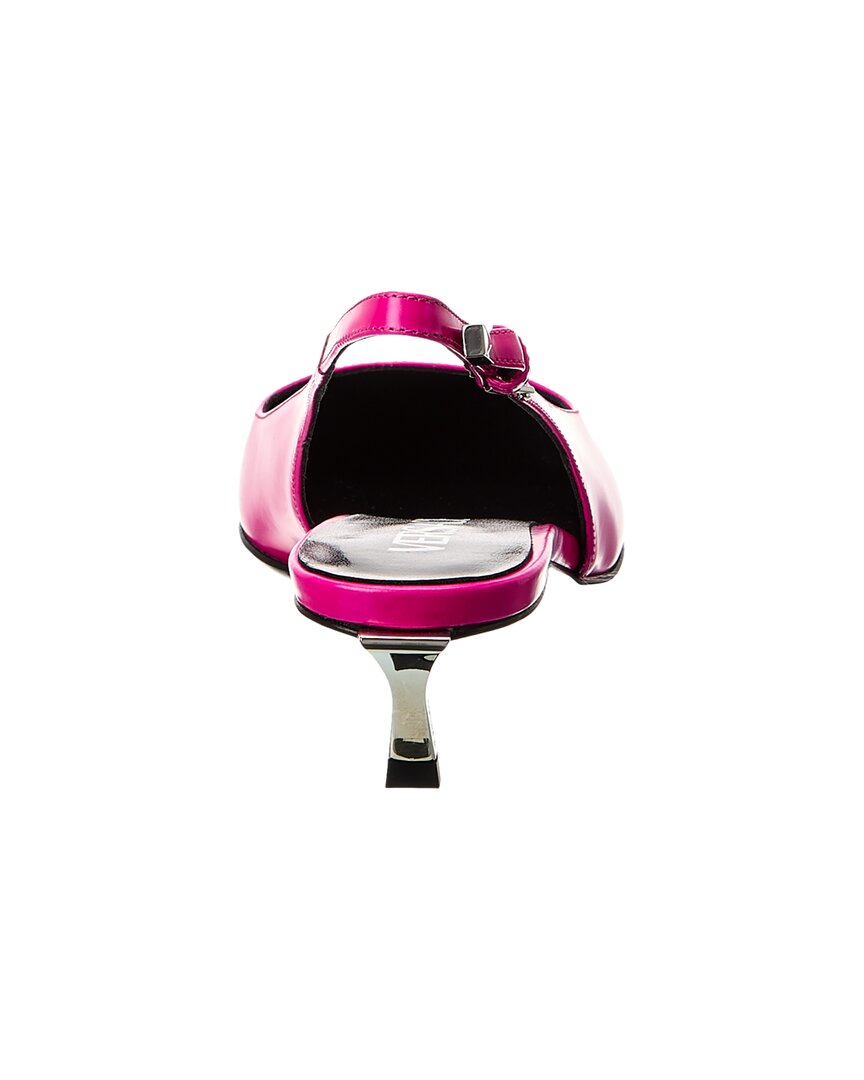 Туфли-лодочки Versace Pin-Point из кожи, розовый — фото 3
