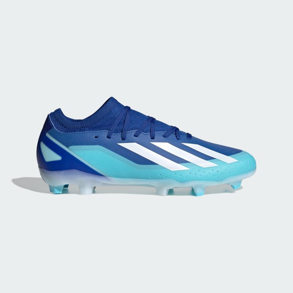 Кроссовки Adidas Unisex-Adult X Crazyfast League Firm Ground, белый/красный — фото 2