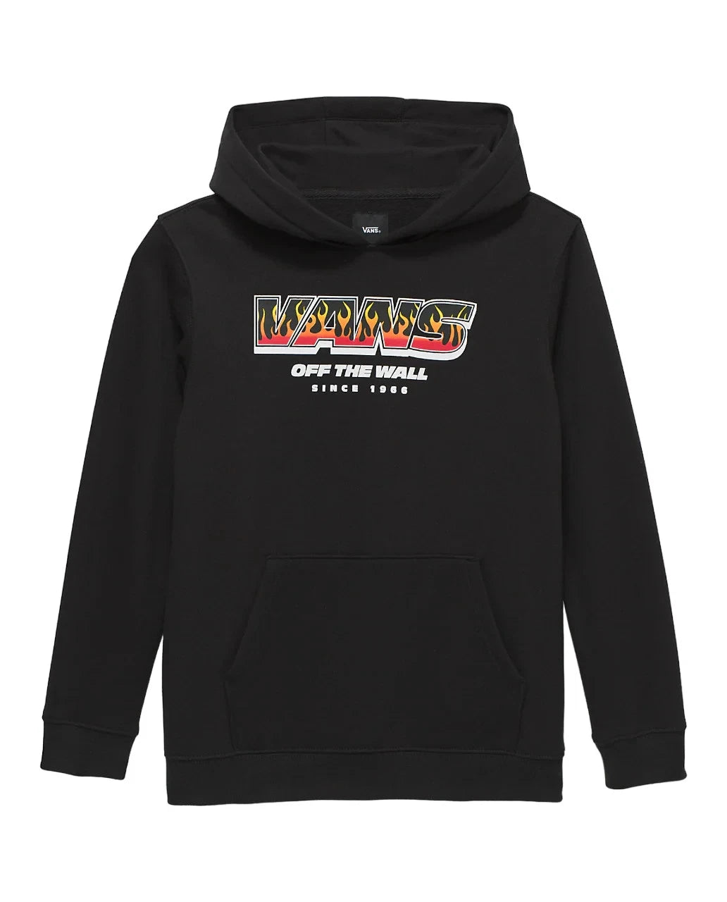 

Детская толстовка Vans Up In Flames с длинными рукавами, черным графическим принтом, цвет RED546