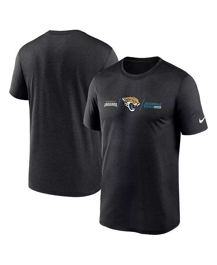 

Мужская черная футболка Jacksonville Jaguars Horizontal Lockup Legend Nike