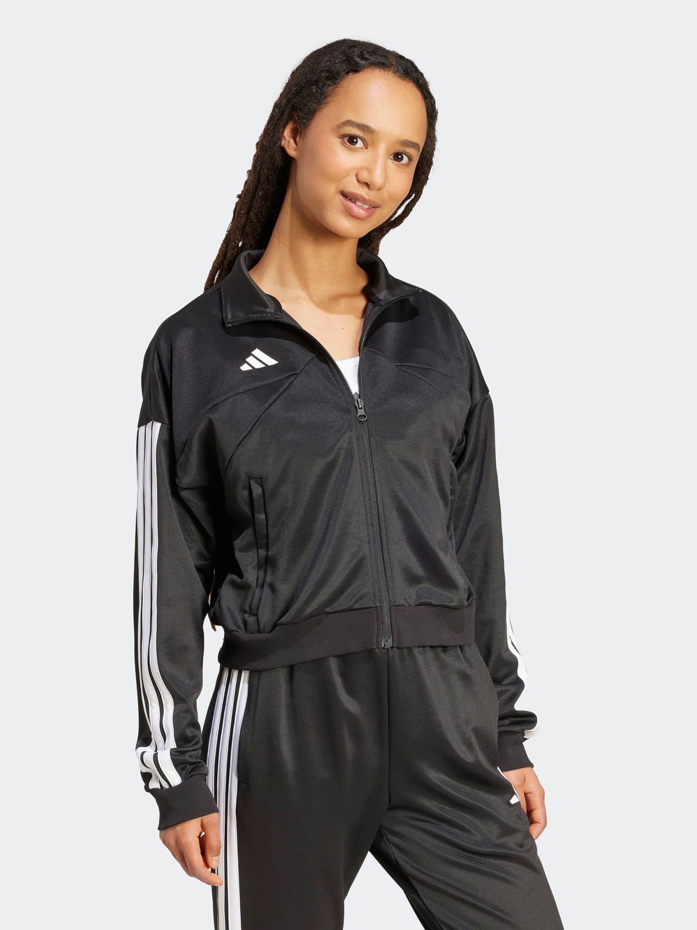 Adidas Sportswear Спортивный худи на молнии 'Tiro' в черном цвете — фото 2