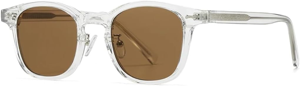 

Солнцезащитные очки с защитой UV400 | Компактная легкая оправа, линзы конфетного цвета | Для женщин и мужчин, для занятий спортом на открытом воздухе и вождения DSVIGF, Clear