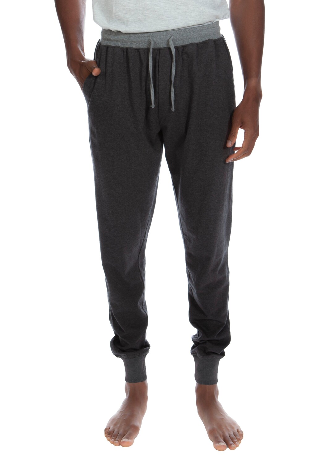 

Джоггеры с контрастным поясом и манжетами Unsimply Stitched, цвет Heather Grey