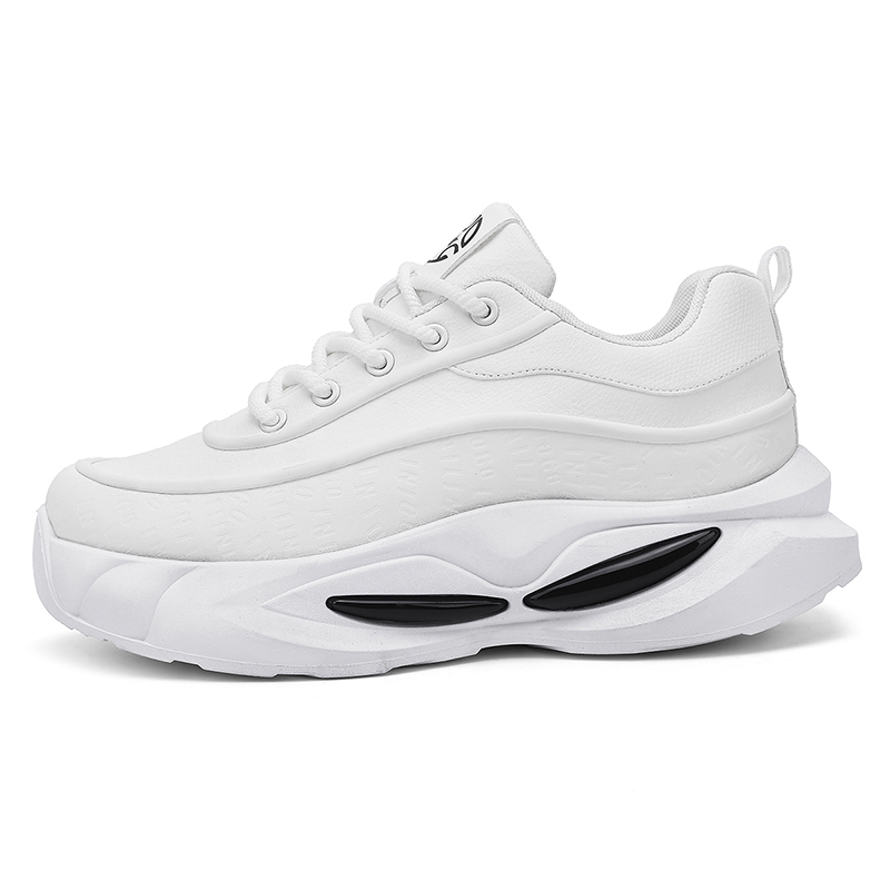 

Boogie Bear Амортизирующие противоскользящие износостойкие дышащие легкие низкие повседневные туфли для мужчин с эффектом увеличения роста белые, цвет White