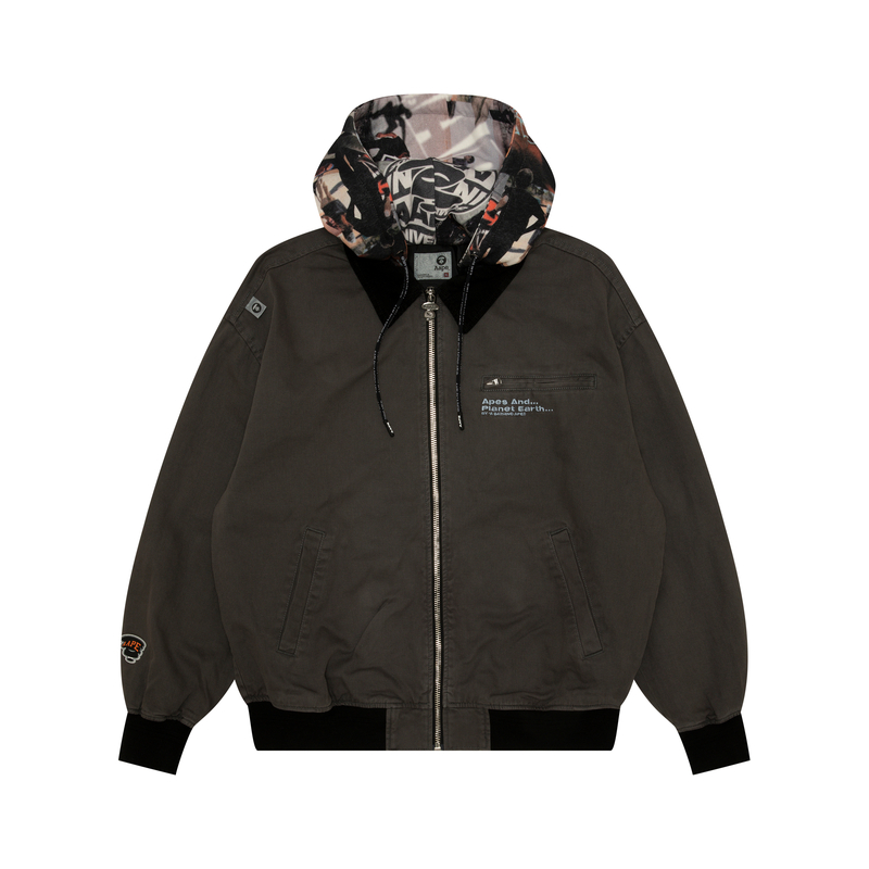 

Aape Куртка с капюшоном и принтом в стиле граффити, Black BK L