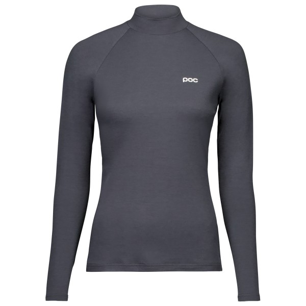 

Женская многослойная мериносовая майка с воротником-стойкой - веломайка Poc, серый
