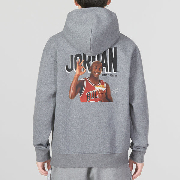 Толстовка Air Jordan OK Logo Hoodie 'Grey', серый — фото 2