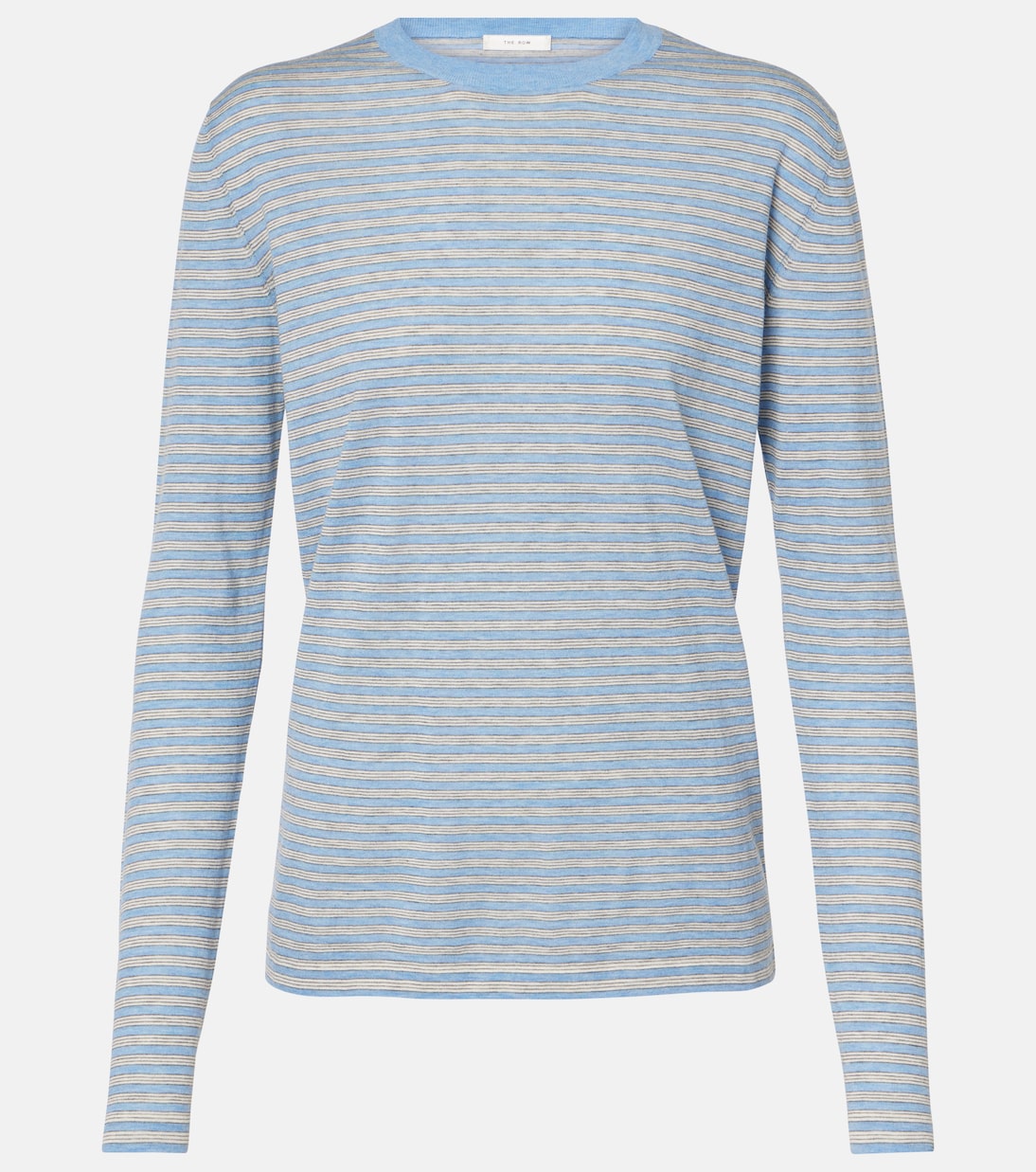

Джемпер из хлопка и кашемира в полоску Juhi The Row, Blue / White Stripe