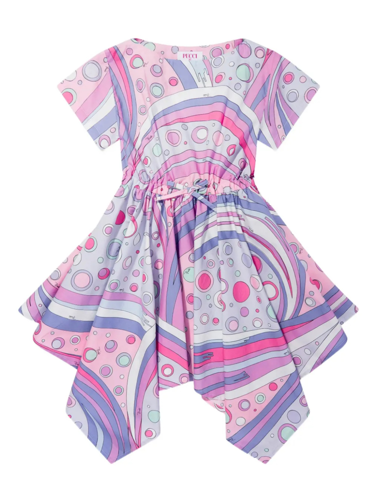 

Платье из хлопка PUCCI Junior, розовый