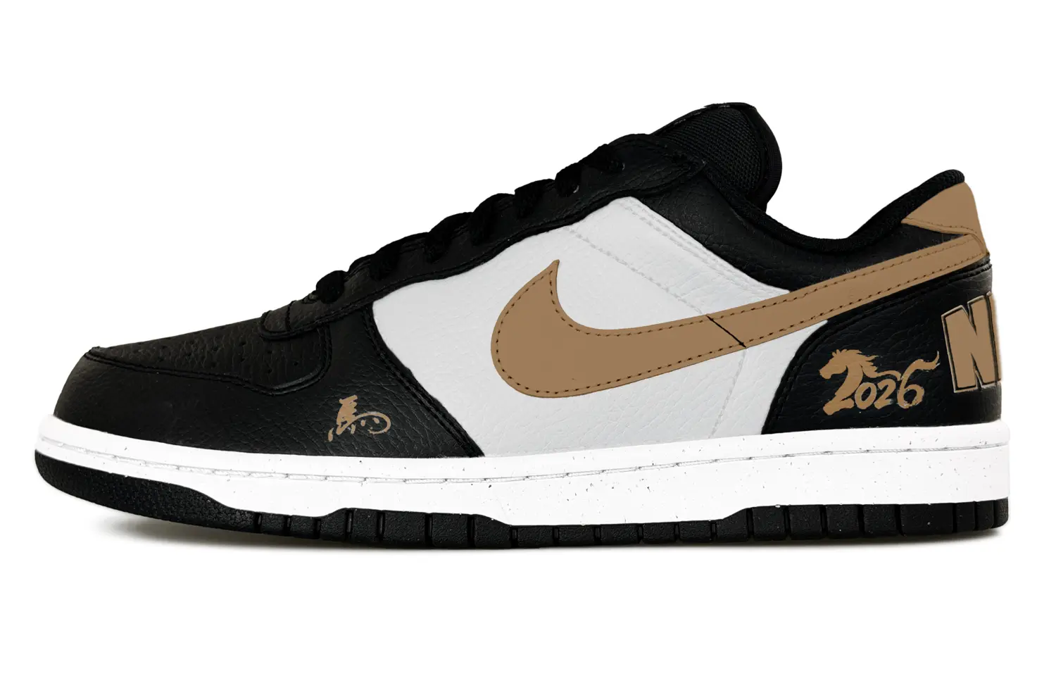 

Кроссовки скейтерские low top мужские, Big Top, Grain Cow Leather, устойчивые к истиранию, дышащие Nike, черный