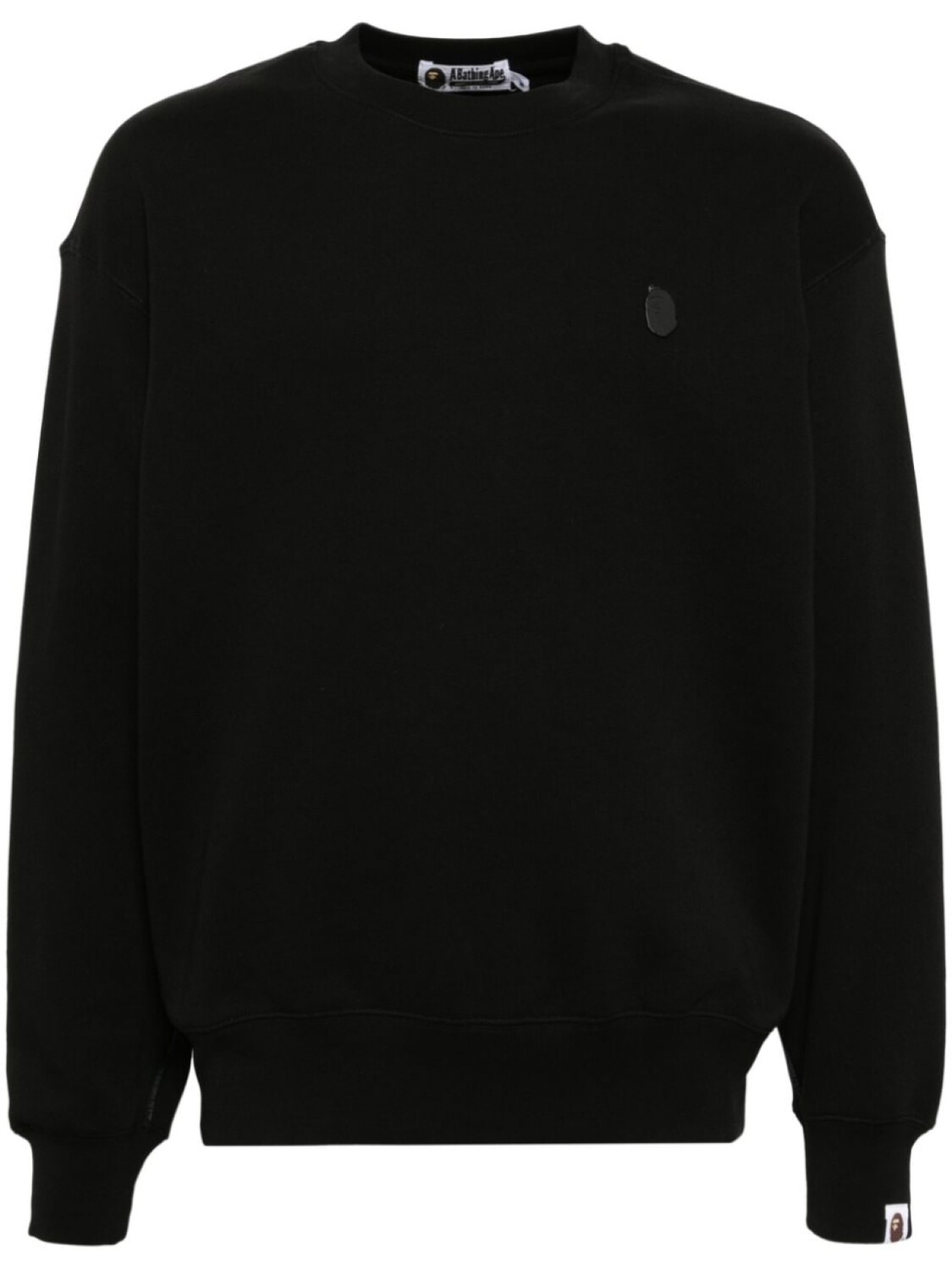 

A BATHING APE толстовка с нашивкой-логотипом, черный