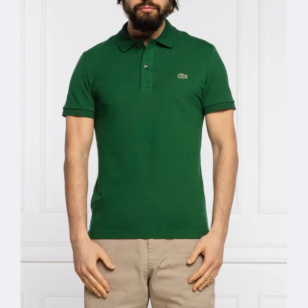 

Облегающая рубашка-поло досада Lacoste, зеленый