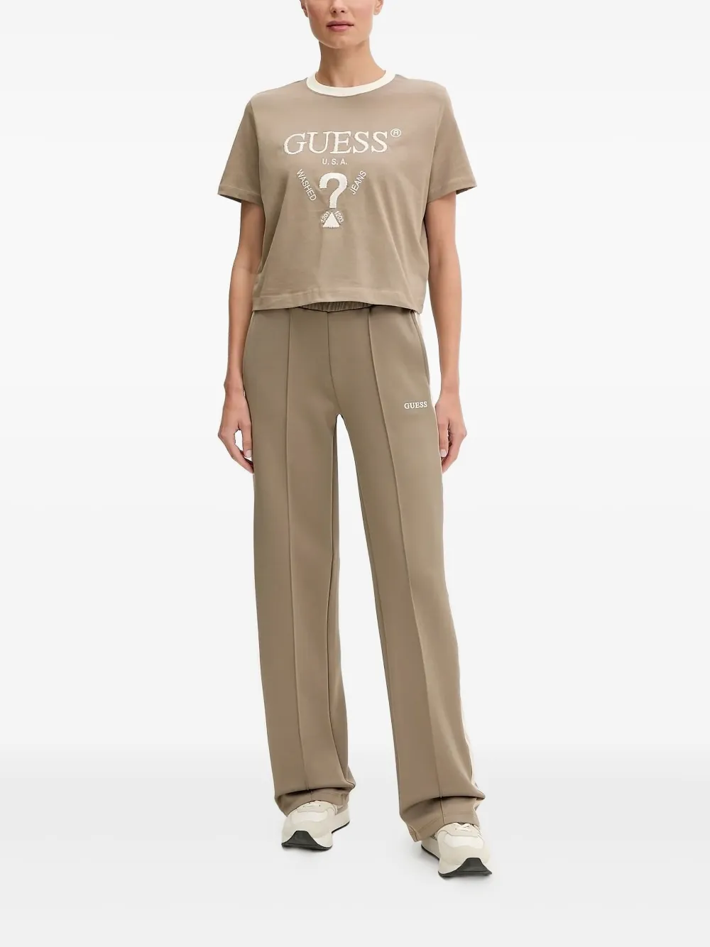 

Спортивные брюки с полосками по бокам GUESS USA, коричневый