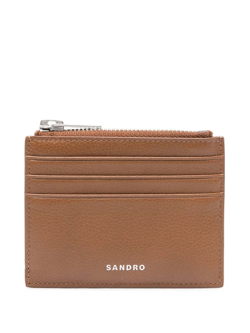 

Картхолдер на молнии SANDRO, коричневый