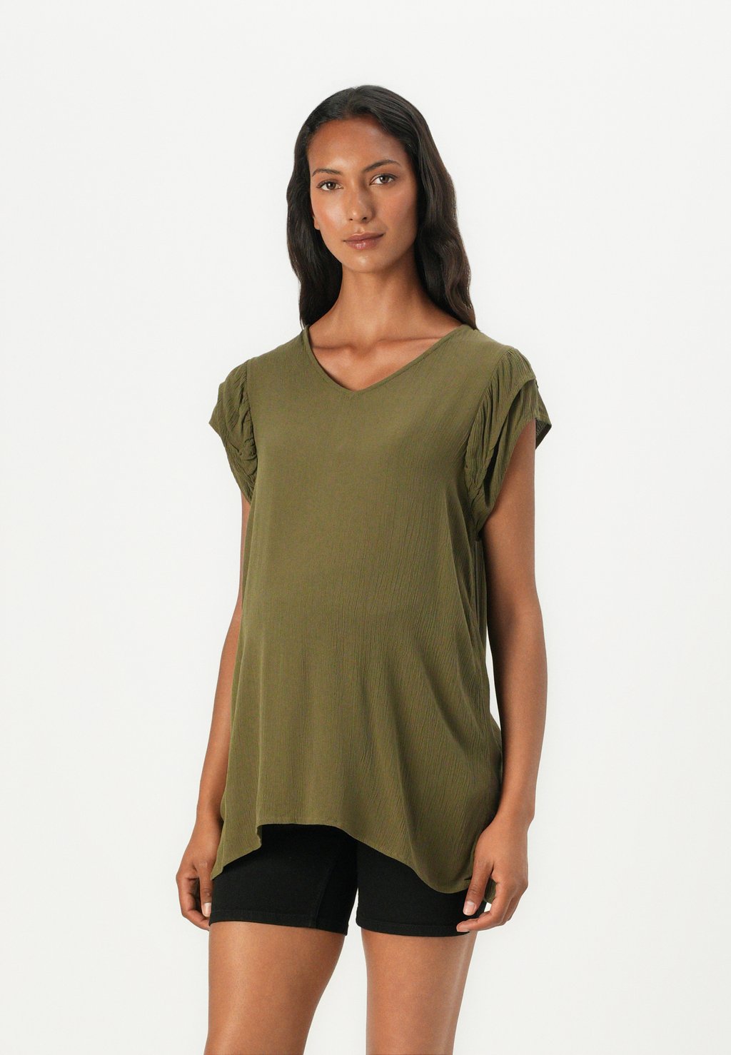

Футболка с принтом OLMCHIARA V NECK ONLY MATERNITY, хаки