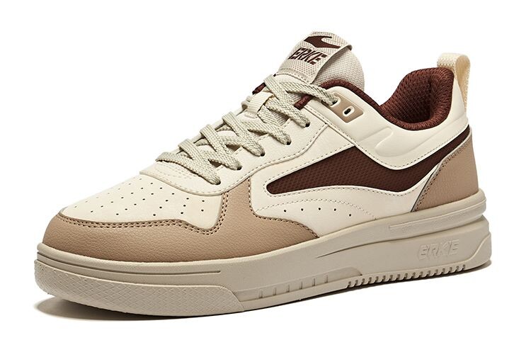 Кроссовки ERKE Skateboarding Shoes Men Low-top Custard Grayish-taupe, коричневый — фото 3