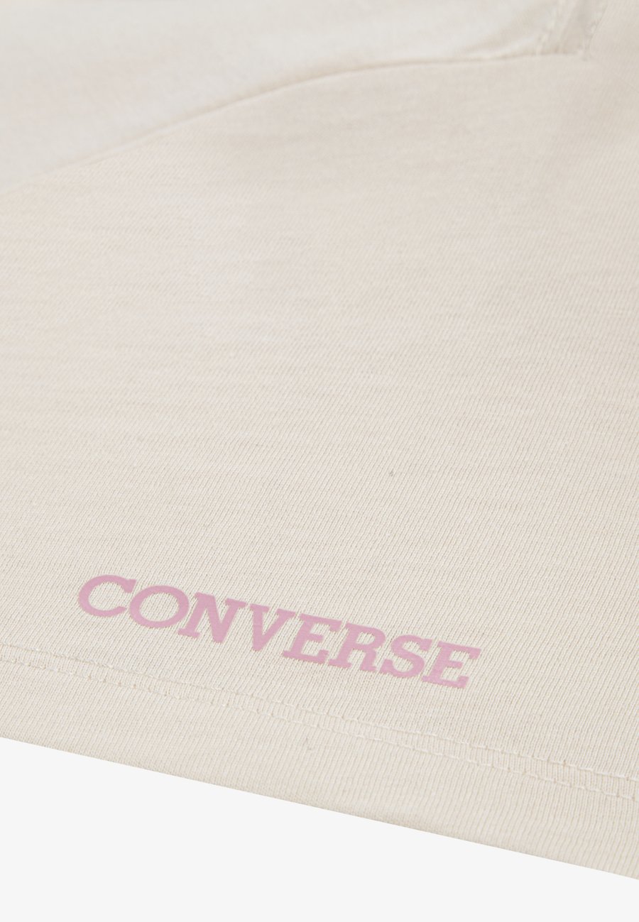 Футболка Converse Print T-shirt, Natural Ivory/Lotus Pink/Beige — фото 4