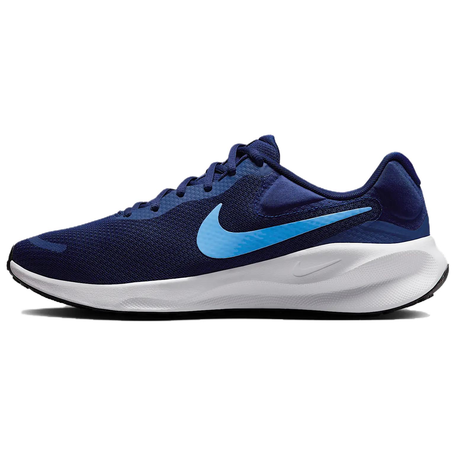 

Nike Кроссовки Revolution 7 Blue Void White Black University Blue
